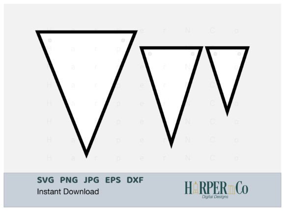 Creative Party Decor with Triangle Banner SVG Bunting