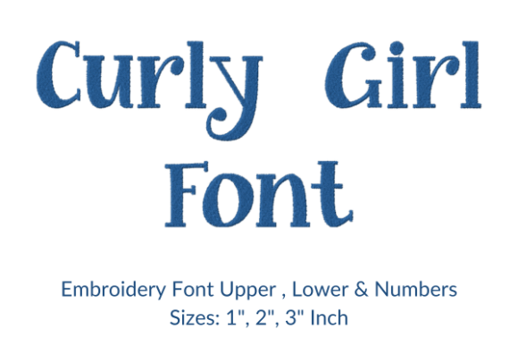 Curly Girl Fonts: A Personal Touch for Embroidery