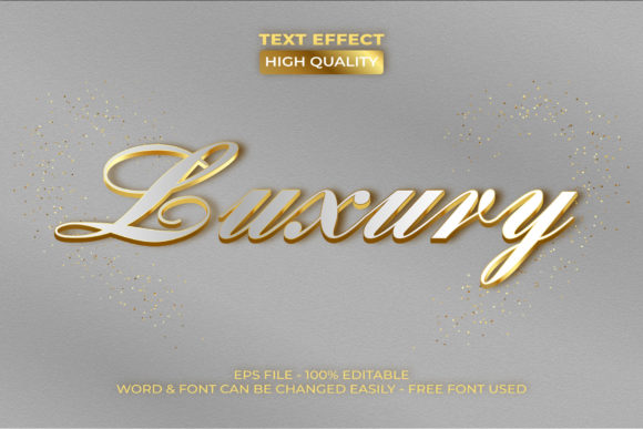 Gold Text Effect Luxury Style Theme for Premium Designs