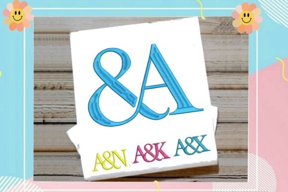 Interlocking Ampersand Letter a Monogram: Elegant Keepsakes