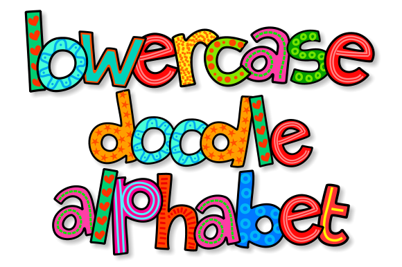 Lowercase Doodle Alphabet Set 1: Your Playful Design Asset