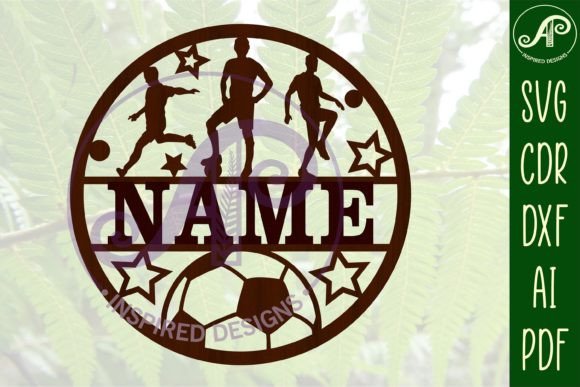 Male Soccer /Football Name Sign SVG: A Custom Craft for the Pitch