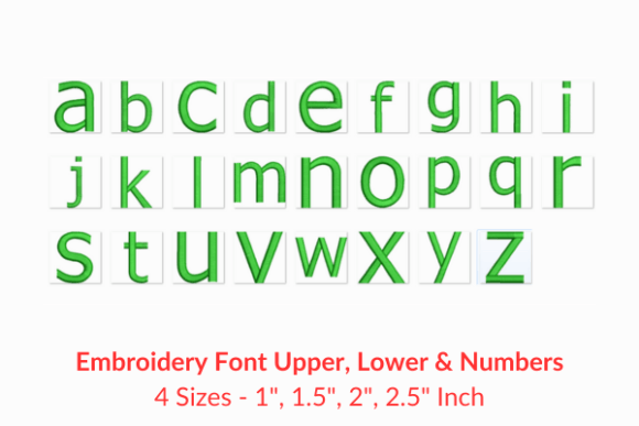 Personalize Any Fabric: The Tahoma Embroidery Font