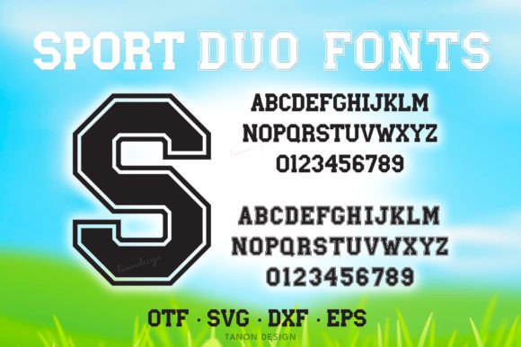 Sport Duo Fonts and SVG Cut File: Elevate Your Athletic Designs