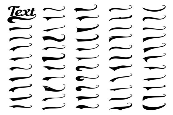 Unlocking Dynamic Energy: Sporty Swirling Tail Typography Swashes
