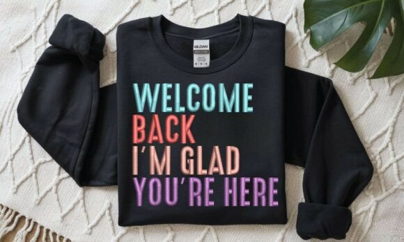 Welcome Back PES DST Embroidery Pattern: A Warm Retro Vibe