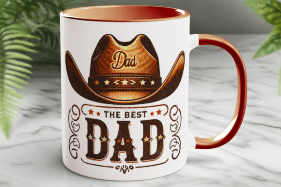 Western Fathers Day Cowboy Dad Mug PNG: A Designer's Deep Dive