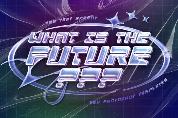 Y2k Text Effect: A Liquid Chrome Typography Revival